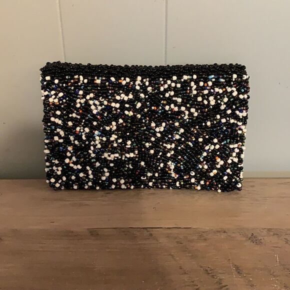 Beaded Clutch with Shoulder Strap - Picture 2 of 4